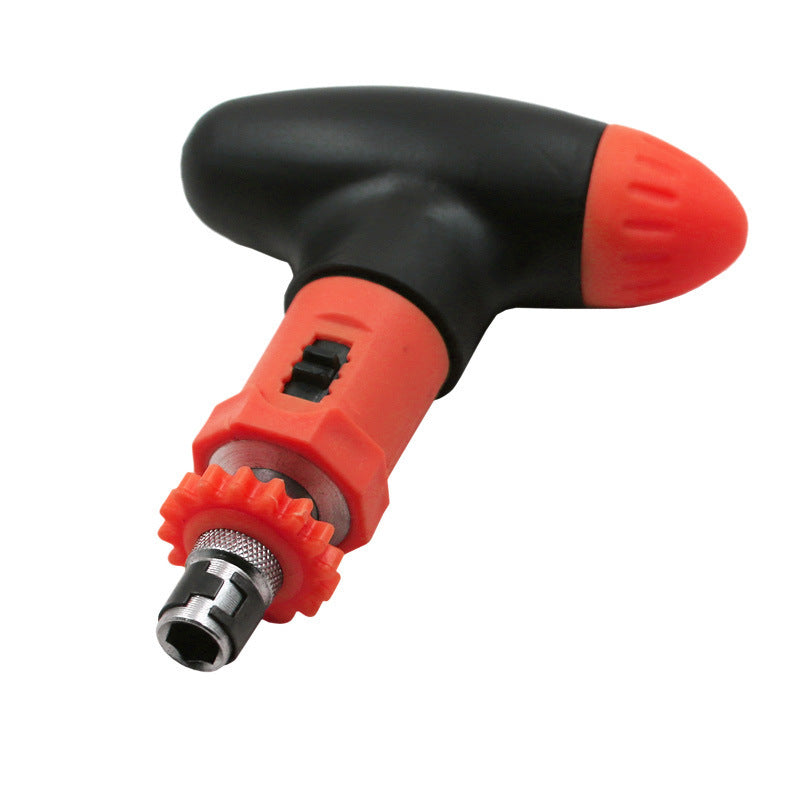 Snowboard T-shaped ratchet screwdriver